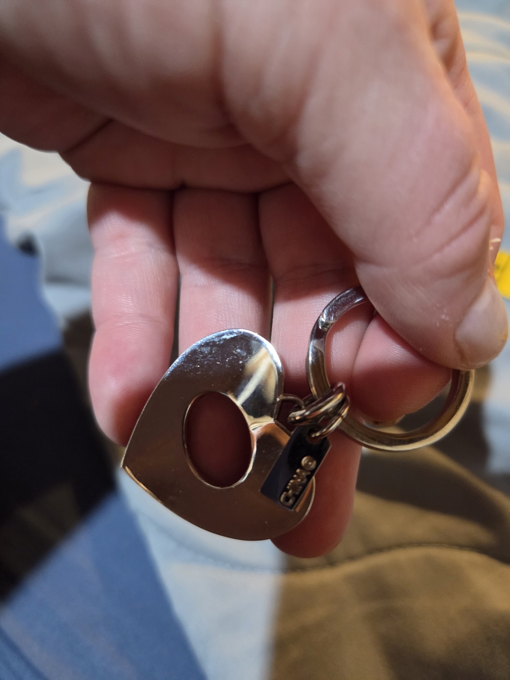 Coach Blue Heart Keychain - Picture 4 of 4